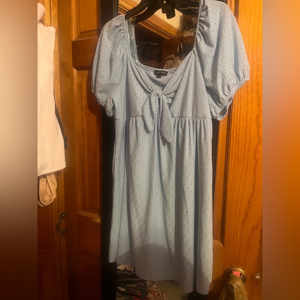 Baby blue dress